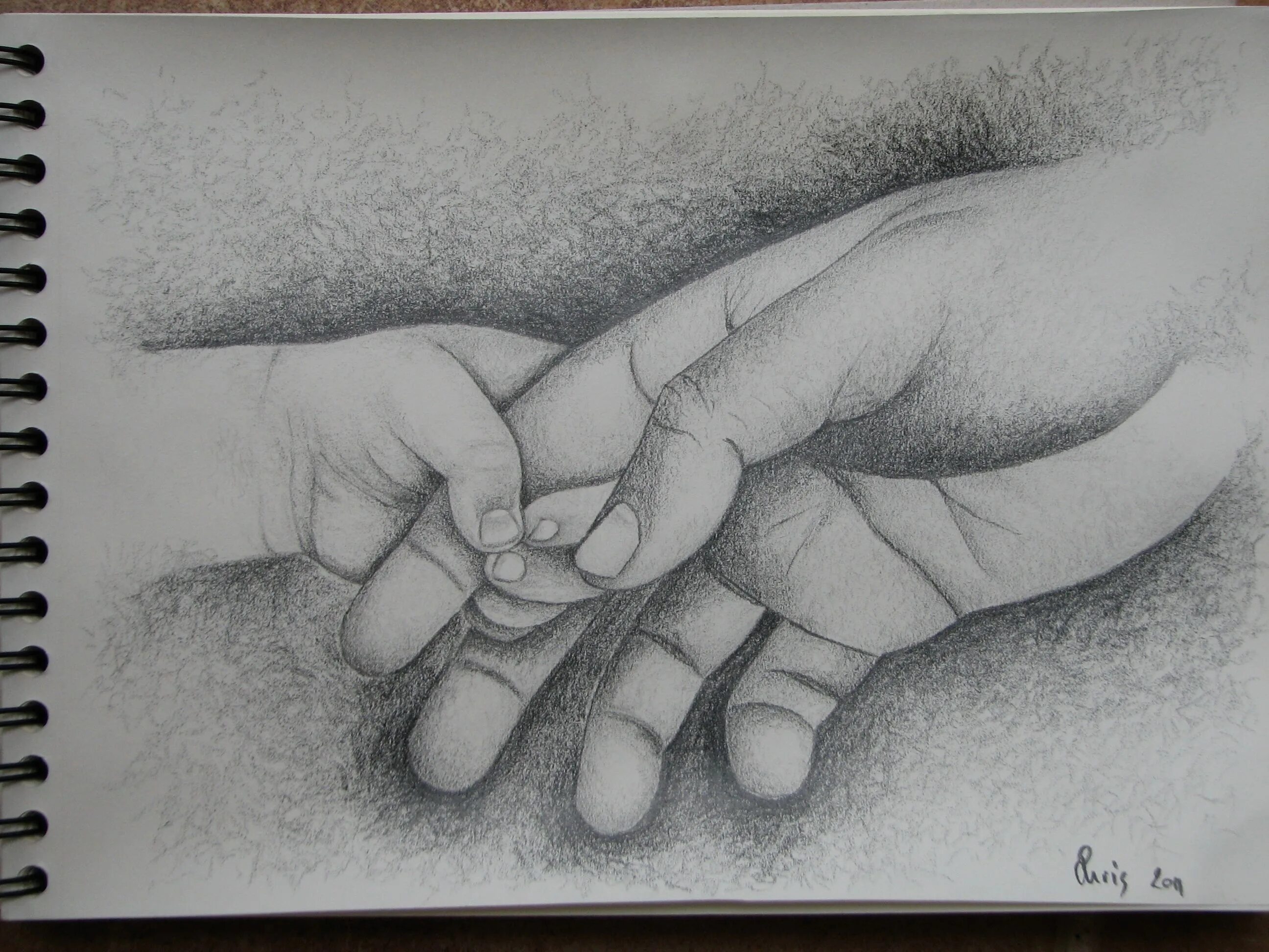Рисунок мамины руки