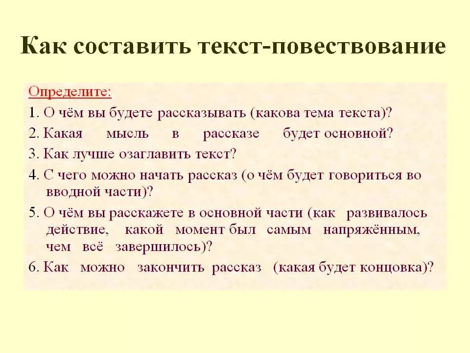 Предложение 1 4 включает элементы описания. Составление текста повествования. составить текст повествование. составление текста описания. план сочинения повествования.