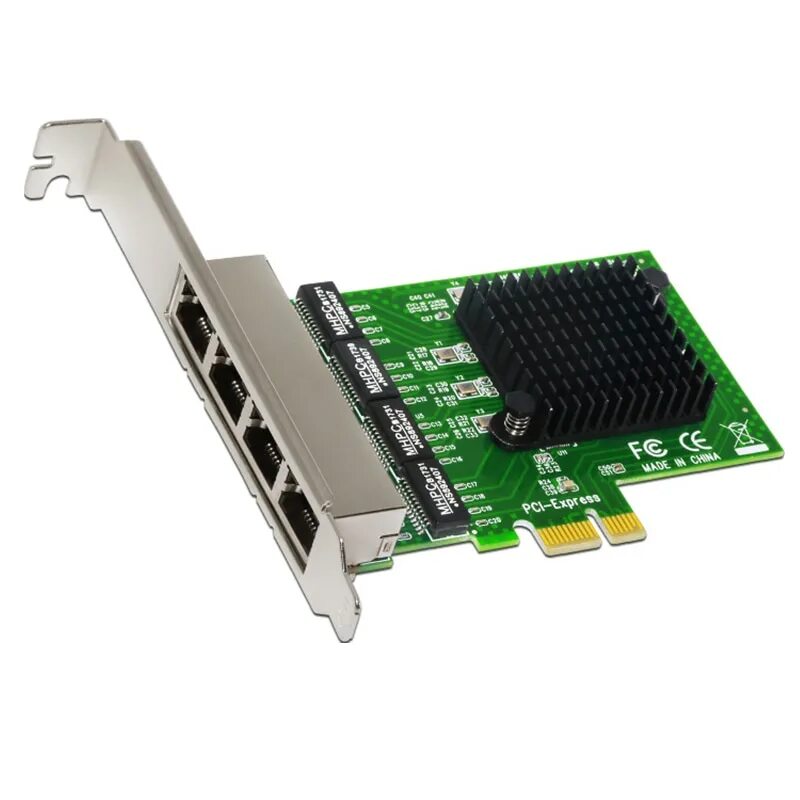 Сетевая карта Ethernet 4 порта 10.100.1000. Сетевая карта PCI-Express, 4x rj45. Gigabit Ethernet PCI Express сетевая карта rj45. Сетевой адаптер Gigabit Ethernet ASUS PCE-c2500 PCI Express ( без упаковки). Сетевые карты расширения