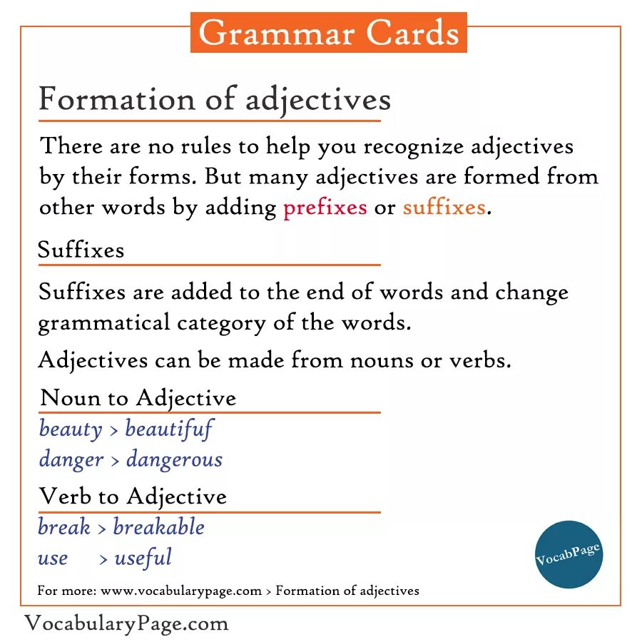 Adjective formation. Suffixes of adjectives Grammar. Adjective formation ответы. Word formation adjectives