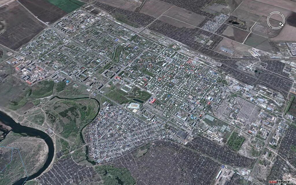 карта нефтекамск спутник