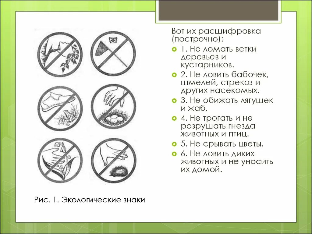 Впр хорошо весной кругом все зелено каждая. Знаки защиты природы для детей. Экологические знакики. Будь природе другом знаки. Экологические знаки природы.