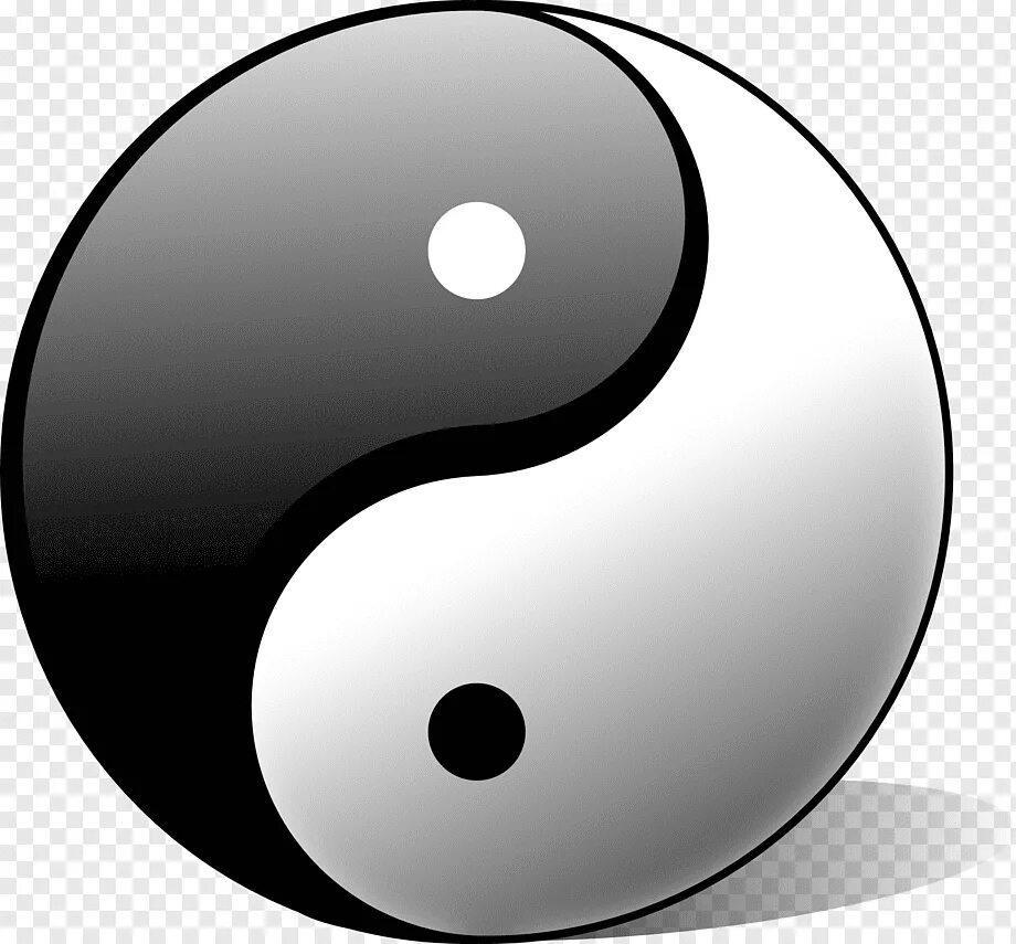 Yin and yang. Символ Инь Янь. Китайская Монада Инь-Янь.