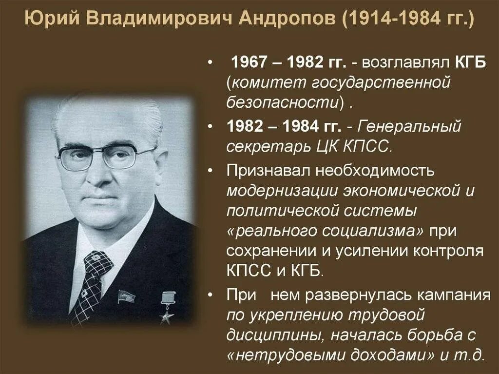 Андропов председатель КГБ. Правление Андропова(10 ноября 1982. Андропов 1969.