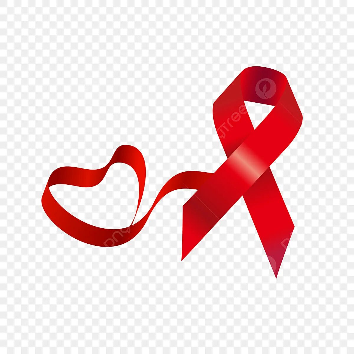 Ленточка спида. Объемная красная ленточка. aids ribbon. знак спида красная лента с прозрачным фоном. красная ленточка на шее на прозрачном фоне.