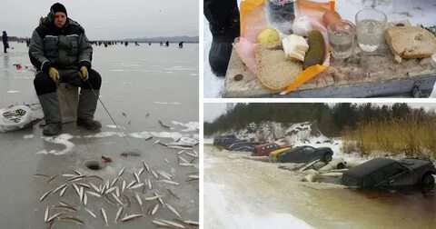 Зимняя рыбалка прикольные