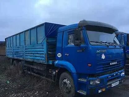 Камаз 65117 зерновоз с прицепом