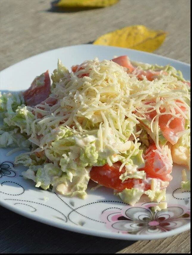 Салат пекинская капуста помидор курица