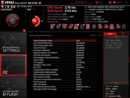 Power limit msi
