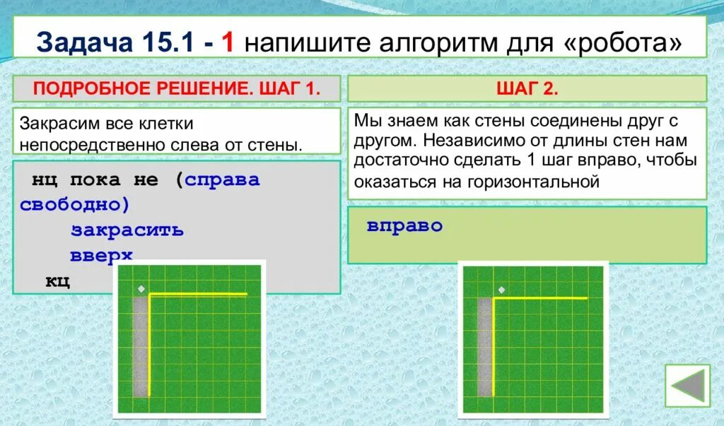 Отметь клетку в которой робот остановится. Задачи кумир робот. Алгоритм для робота. Робот алгоритм Информатика. Кумир задачи для робота с решением.