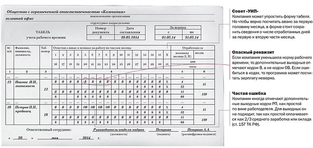 График сменности в праздничные дни Праздничные дни в табеле учета рабочего времени