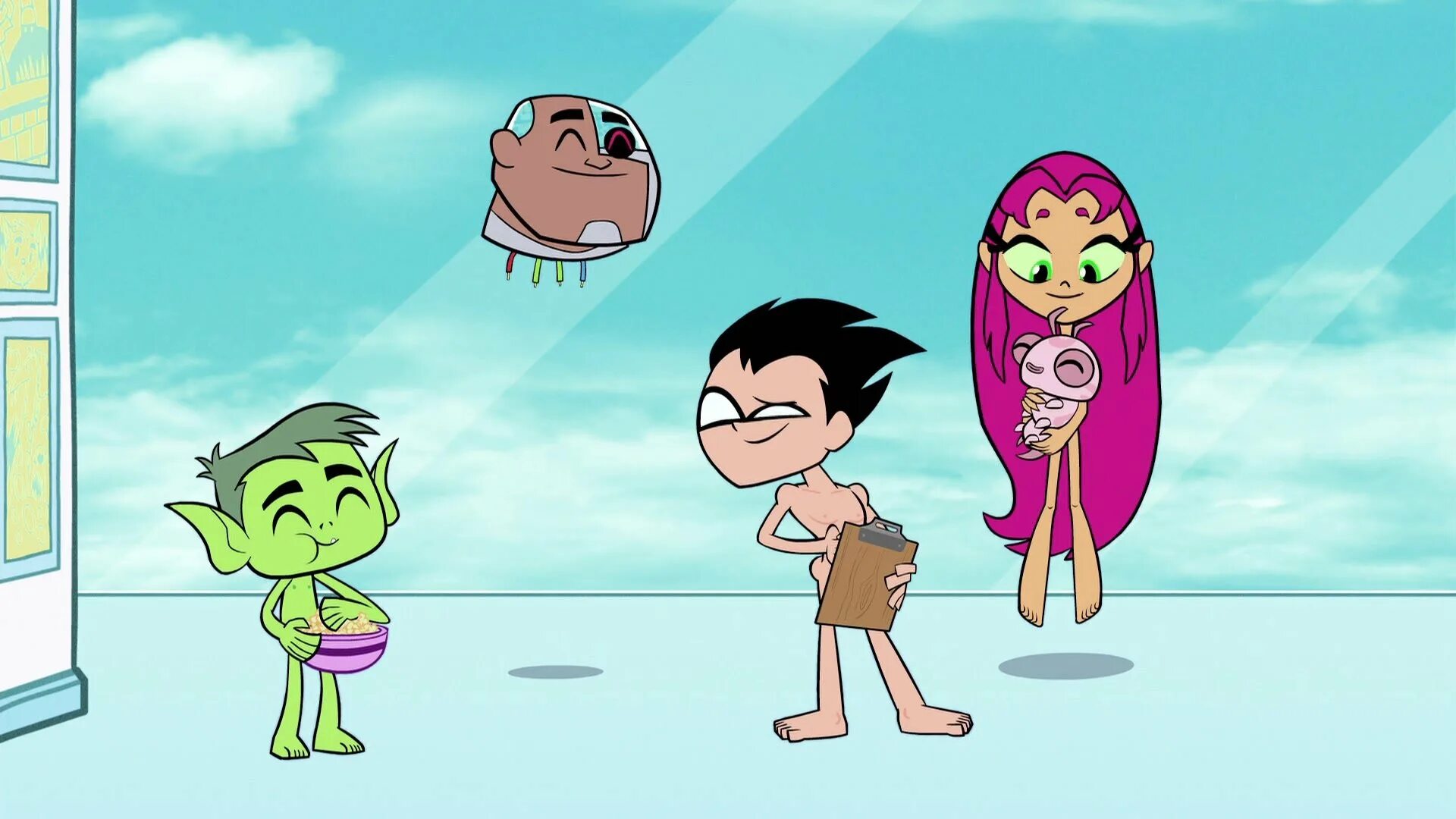 Rule 34 kids. Робин Титаны вперед. Teen Titans go Старфайер.