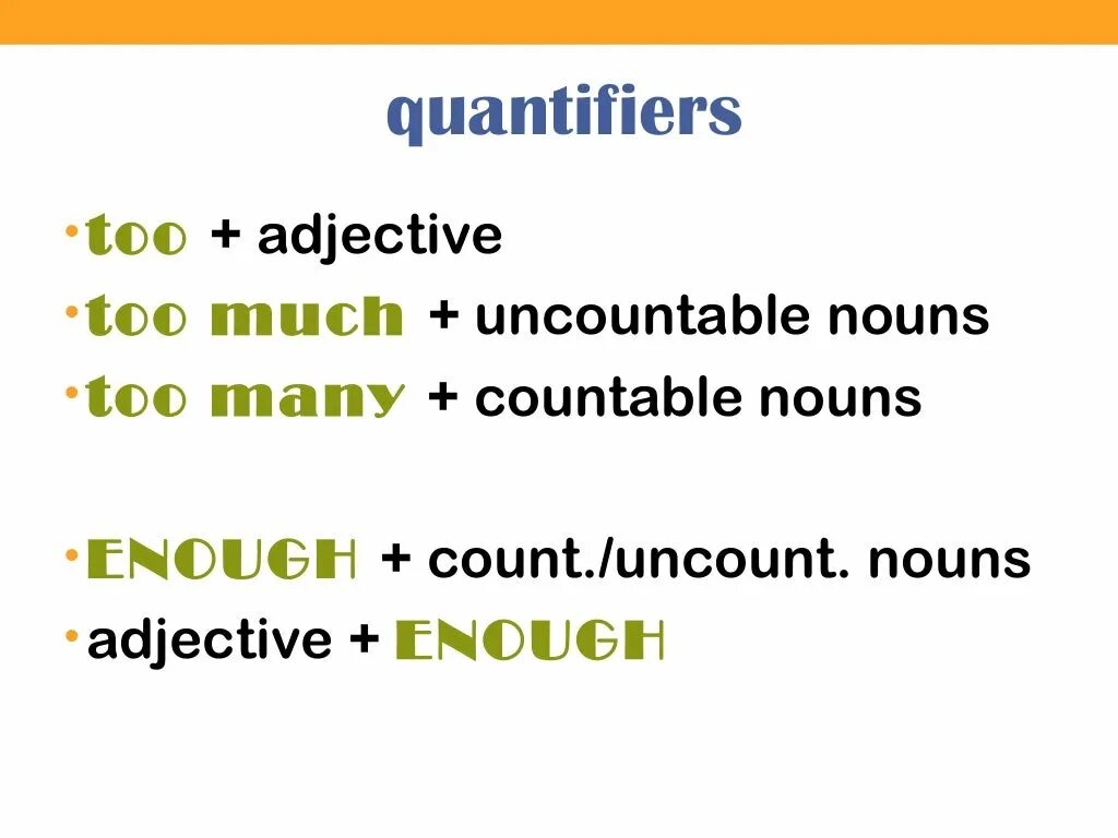 Too much many enough правило. Quantifiers в английском языке. Too much too many правило. Квантификаторы too much too many enough. Adjective enough