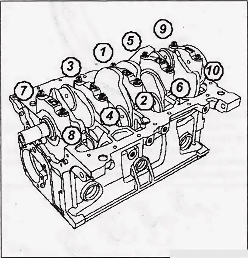 Затяжки бугелей коленвала. Порядок протяжки коленвала ВАЗ 2106. Момент затяжки коленвала Рено Логан 1 и 6. Затяжка коленвала Рено Логан. Схема затяжки коленвала ВАЗ 21083.