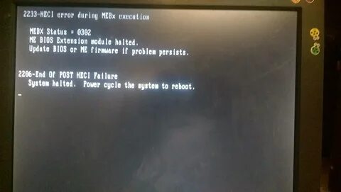 System update error