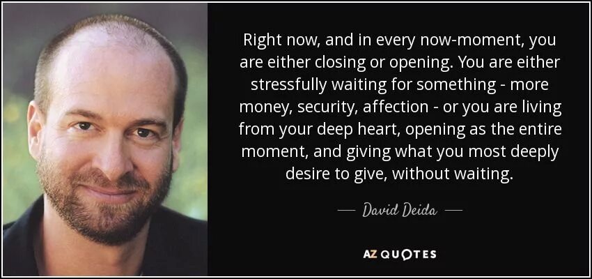 David is planning