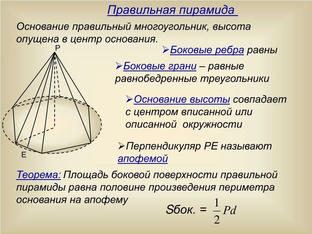 1 правильная пирамида. Правильная пирамида ее основания боковые ребра высота. Тетраэдр боковые грани основание боковые рёбра. Центр основания пирамиды. Правильная пирамида dscjnfn.