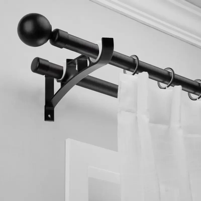 Черные карнизы купить. Карнизы decorative Curtain Rod. Черный карниз для штор. Карниз металлический. Карнизы для штор черные металлические.