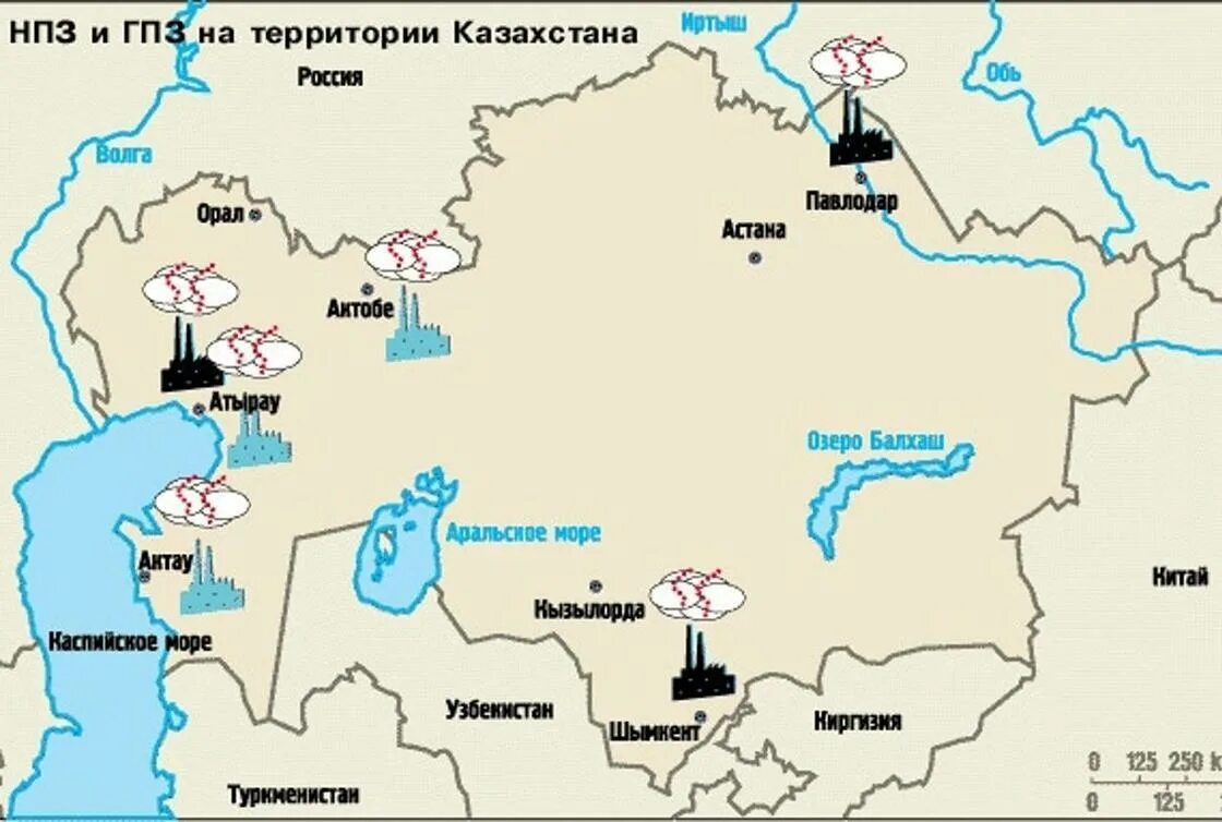 Нефтяные месторождения Казахстана на карте. Газовые месторождения Казахстана на карте. Карта месторождений нефти и газа Казахстан. Добыча нефти и газа в Казахстане карта. Нефтеперерабатывающие заводы на карте