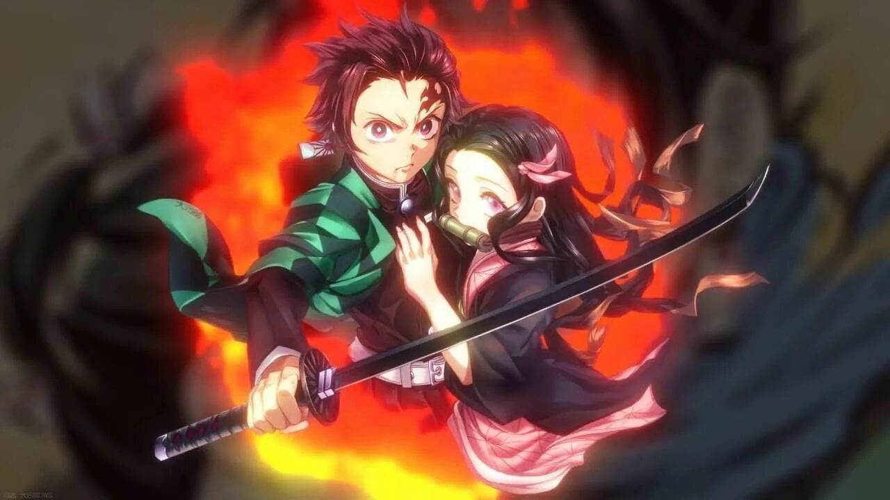 Сестра танджиро. Demon Slayer Kimetsu no Yaiba. Демон Slayer Kimetsu.