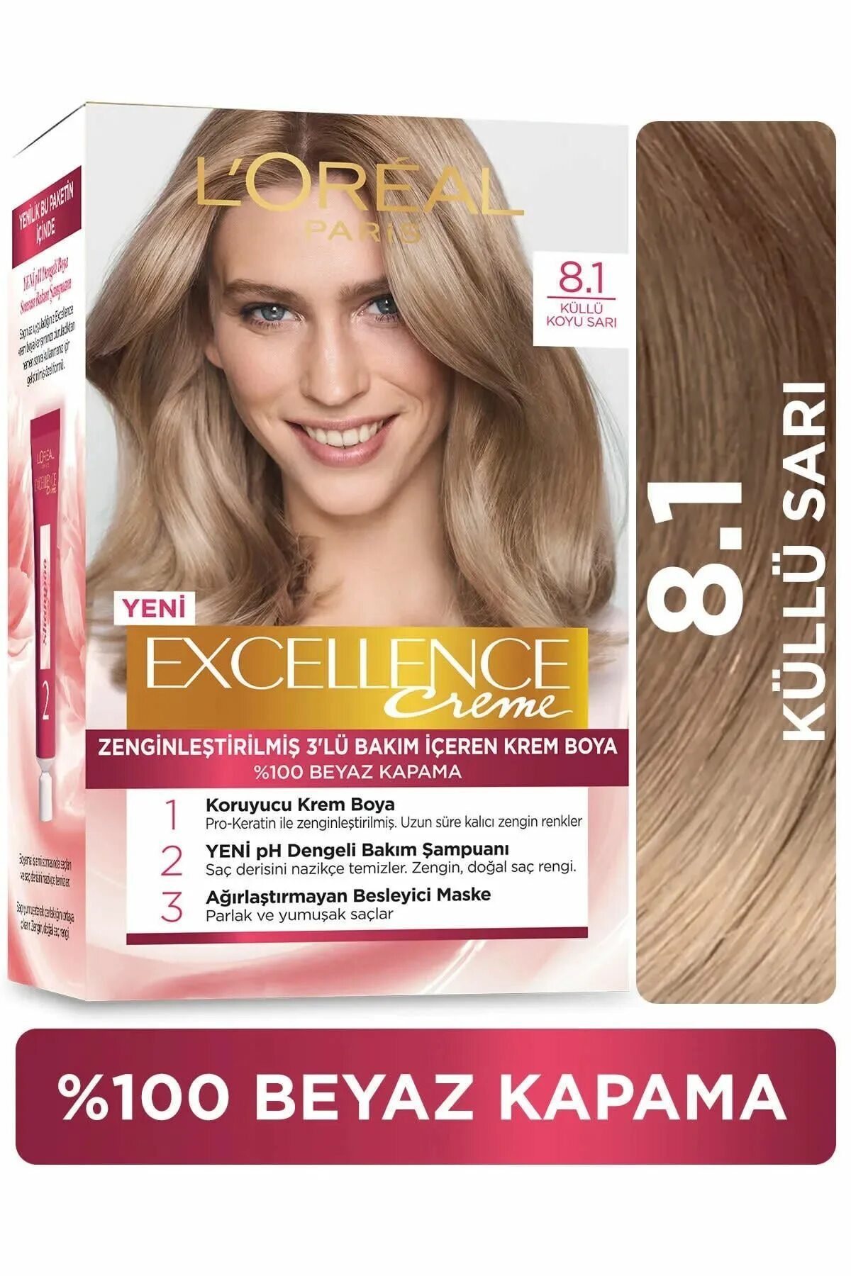 Заказать КРАСКА ДЛЯ ВОЛОС ЭКСЕЛАНС ОЧЕНЬ СВЕТЛО-РУСЫЙ ПЕПЕЛЬНЫЙ 9.1 / LOREAL EXC
