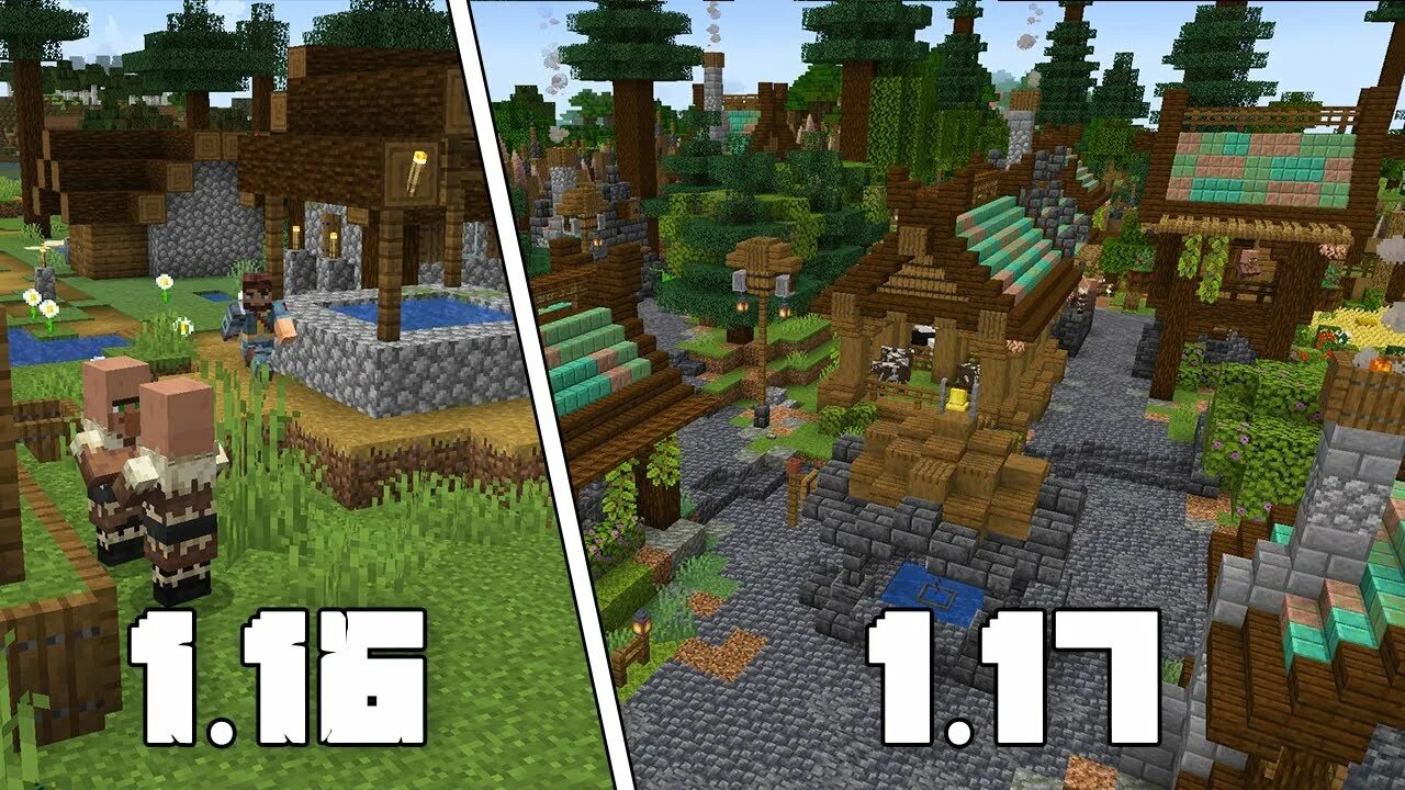 Village transformation. Деревня майнкрафт 1.17. Minecraft Village Transformation. Майнкрафт 117. Деревня майнкрафт трансформаци.