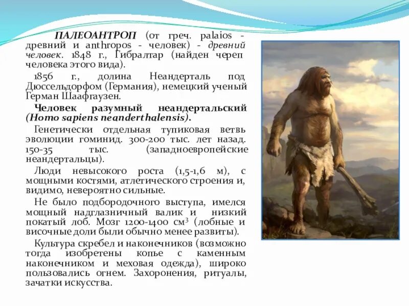 Древнейший ископаемый человек предшествующий