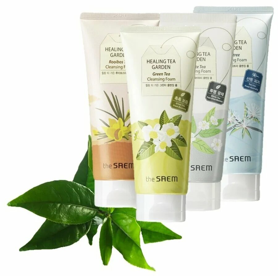 пенка корейская с зеленым чаем saem. The saem для умывания. The saem пенка для умывания с экстрактом чайного дерева. The saem healing tea garden rooibos tea cleansing foam 150мл. пенка для умывания урбан эко.