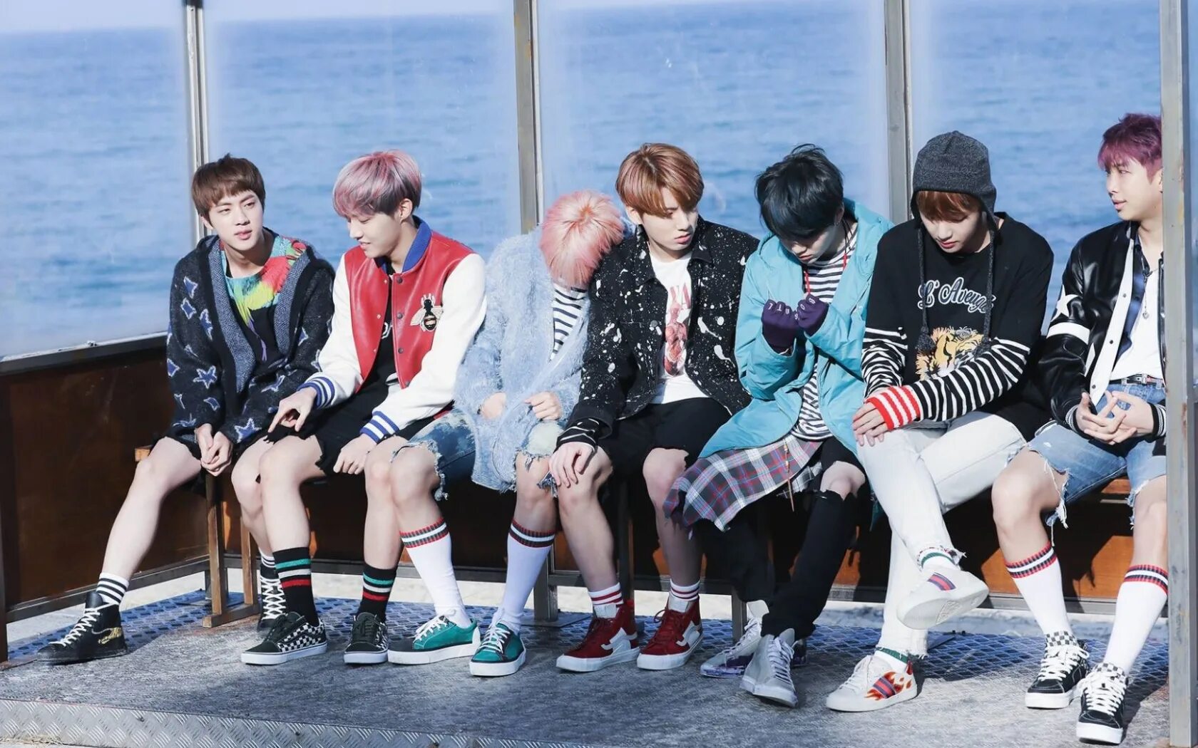 БТС. BTS Spring Day фотосессия. Ноутбук бтс