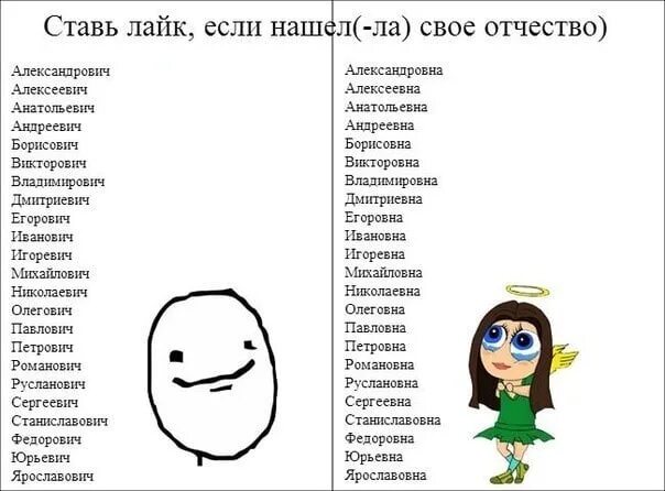 Не знаю вашего отчества