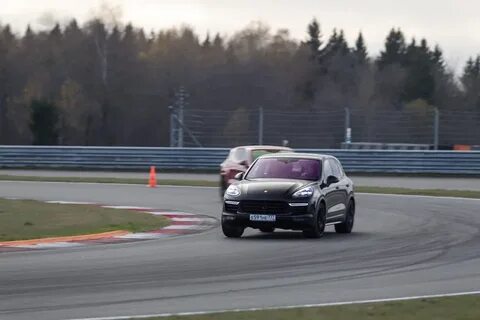 Porsche driving