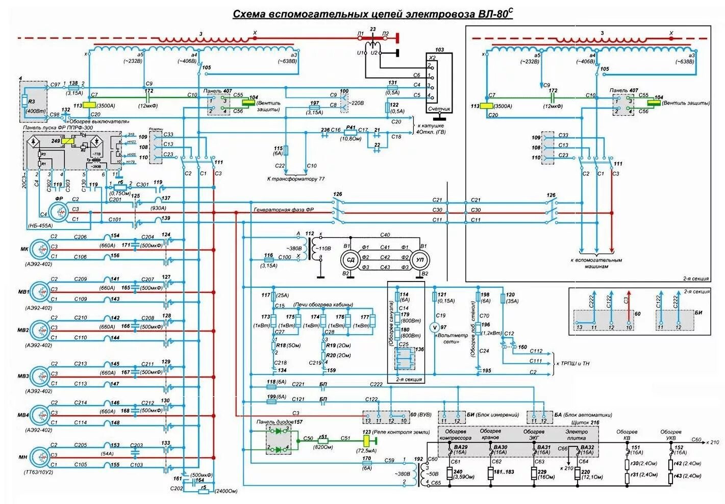 Напряжение сети электровоза. Силовая цепь вл80с. Электрическая схема электровоза вл80с. Силовые цепи электровоза вл80с. Электрические схемы электровоза вл80с схема цепей управления.