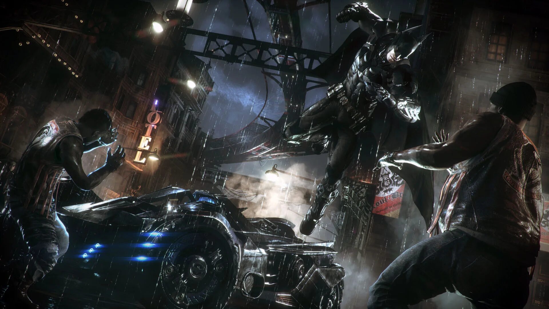 Batman: Arkham Knight. Batman: Arkham Knight (2015). Batcave Arkham Knight. Batman Arkham Knight [ps4]. Игра компьютерная темные