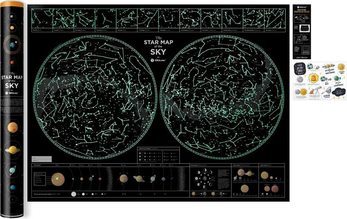 Карта звездного неба. Светящаяся карта звездного неба. Карта звездного неба фото. Светящаяся карта звезд.
