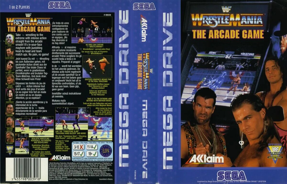 WRESTLEMANIA 1995 сега картридж. Игра Sega: WRESTLEMANIA. Картридж WWF WRESTLEMANIA Arcade для Sega Mega Drive. WWF WRESTLEMANIA Arcade Sega. Игра на сегу реслинг