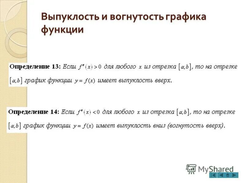 выпуклость и вогнутость