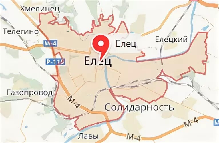 Город елец где находится