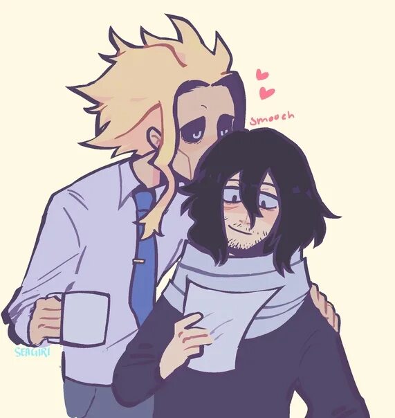 Айзава и ожп. Erasermight. Гифка Айзава и Тошинори.