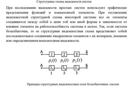 Структурная схема надежности расчет