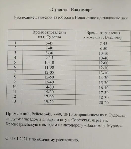 Расписание автобуса Судогда Кондряево.