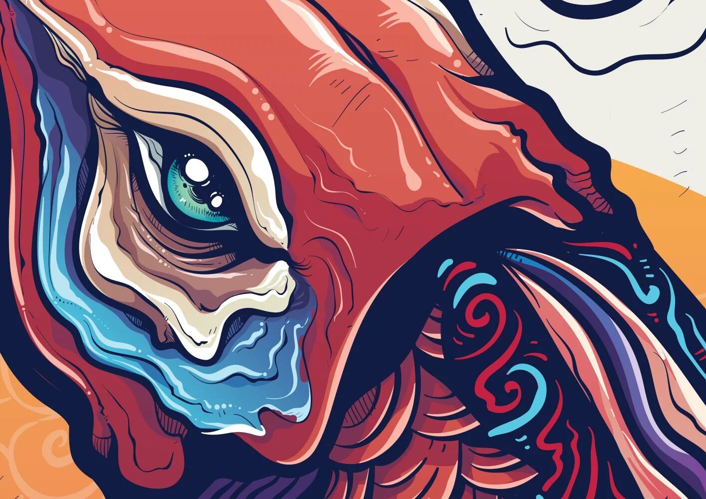 Адоб иллюстратор арты. Иллюстрации в Adobe Illustrator. Современные арты в иллюстраторе. Тоннель арт иллюстратор. Фаст арт