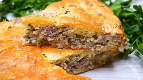 Пирог с печенью и картошкой в духовке
