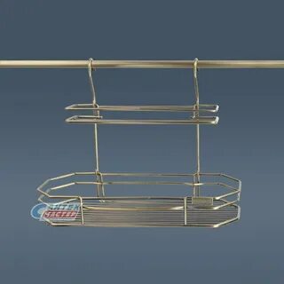 Полка на рейлинг бронза