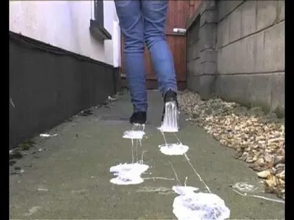 Foot stuck in glue
