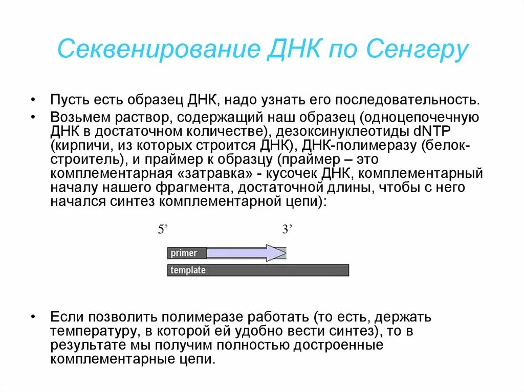 Метод секвенирования днк. Секвенирование метод Сэнгера. Секвенирования ДНК Сенгер. Принцип метода секвенирования. Этапы секвенирования по Сэнгеру.