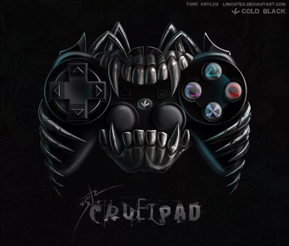 Геймпад череп. Джойстик арт. Gamepads Art. Colder com