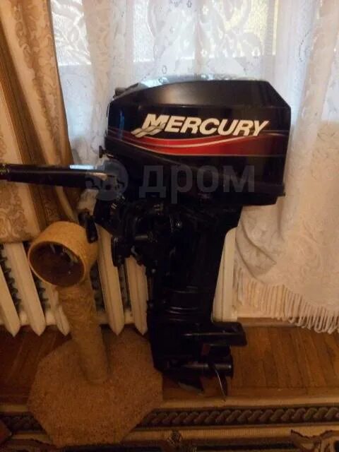 Лодочный мотор, Mercury, 15,00 л.с. S (381 мм), 2008 год, 2-тактный, гребной вин