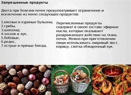 Диета при почках у женщин меню