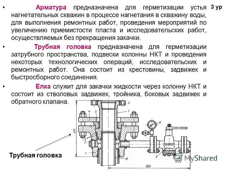 Нагнетательная линия насоса