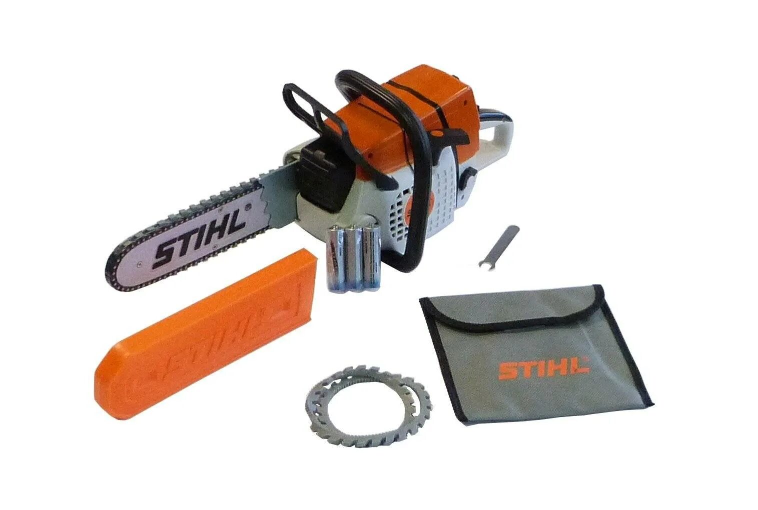 Saw toy. Бензопила-игрушка Stihl 04649340000. Игрушечная бензопила Stihl на батарейках (04649340000). Детская бензопила штиль. Игрушечная бензопила Stihl на батарейках.